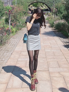 「マーチン」｜「アイテム（アナログ腕時計）」を使った、kasumiさん（レディース・156cm）の秋コーディネート