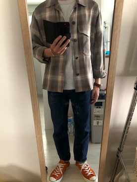 「ct70」｜「アイテム（ブルゾン）」を使った、ドラゴンさん（メンズ・168cm）の春コーディネート