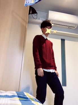 「へんなポーズ」｜TOMATOさん（メンズ・173cm）の秋コーディネート