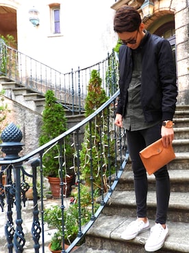 「BrownBrown（ブラウンブラウン）のアイテム」を使った、shinyaさん（メンズ・173cm）の冬コーディネート