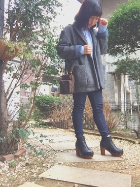 「C.ali（カリ）のアイテム」を使った、サトウナナミさん（レディース・153cm）の冬コーディネート