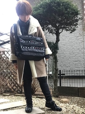 「アイテム（ピアス（両耳用））」を使った、サトウナナミさん（レディース・154cm・20代）の冬コーディネート