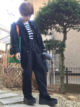 「アイテム（ピアス（両耳用））」を使った、サトウナナミさん（レディース・154cm・20代）の冬コーディネート