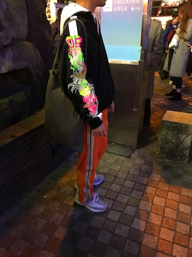 「doublet（ダブレット）のアイテム（その他アウター）」を使った、ばるさん（メンズ・172cm）の冬コーディネート