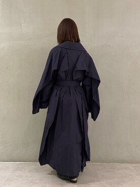 「CLANE（クラネ）のアイテム（トレンチコート）」を使った、miinsjさん（レディース・158cm）の春コーディネート