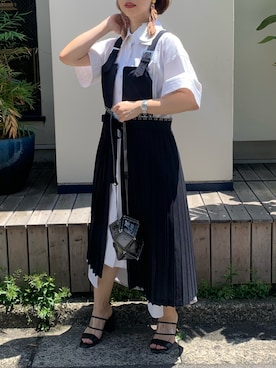 「AKIKOAOKI（アキコアオキ）のアイテム」を使った、miinsjさん（レディース・158cm）の春コーディネート