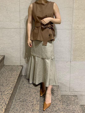 「WRAPINKNOT（ラッピンノット）のアイテム」を使った、miinsjさん（レディース・158cm）の夏コーディネート