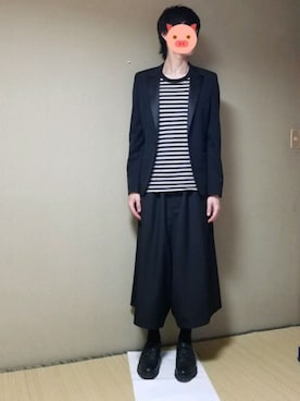 「SAINT LAURENT PARIS（サンローランパリ）のアイテム（テーラードジャケット）」を使った、おううあさん（メンズ・172cm）の春コーディネート