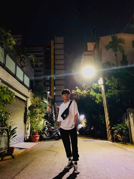 「5cm（ファイブシーエム）のアイテム」を使った、Ethan さん（メンズ・174cm）の春コーディネート