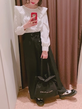 「春物」｜「アイテム（ハンチング/ベレー帽）」を使った、marieさん（レディース・158cm）の冬コーディネート