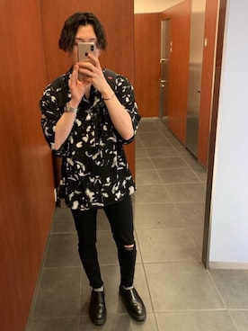 「トイレから失礼しやす」｜「アイテム（アナログ腕時計）」を使った、shunさん（メンズ・171cm）の春コーディネート