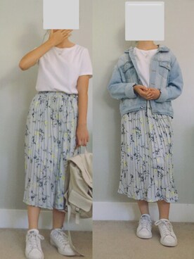 「skirt」｜「アイテム（デニムジャケット）」を使った、kt さん（レディース・153cm）の夏コーディネート