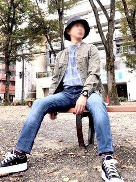 shinTさんの（Levi’s Lefty Jeans by Takahiro Kuraishi | リーバイスレフティージーンバイタカヒロクライシ）を使ったコーディネート