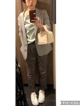 「FREE'S SHOP（フリーズショップ）のアイテム」を使った、ももさん（レディース・150cm）の春コーディネート