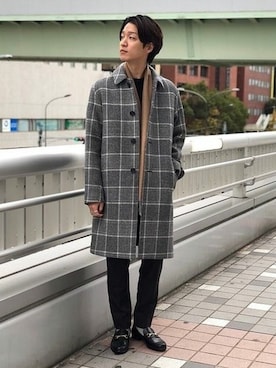 「ヒロシツボウチ」｜fujimoさん（メンズ・175cm）の冬コーディネート