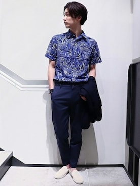 「SEIKO（セイコー）のアイテム」を使った、fujimoさん（メンズ・175cm）の夏コーディネート