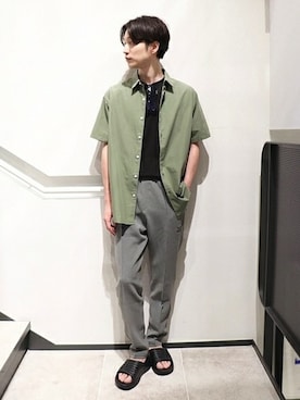 「HOKA ONEONE」｜fujimoさん（メンズ・175cm）の夏コーディネート