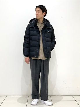 「TATRAS」｜「アイテム（シャツ/ブラウス）」を使った、fujimoさん（メンズ・175cm）の冬コーディネート