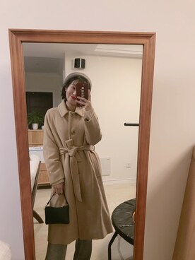 「Midnightのアイテム」を使った、-徐小栗-さん（レディース・160cm）の冬コーディネート