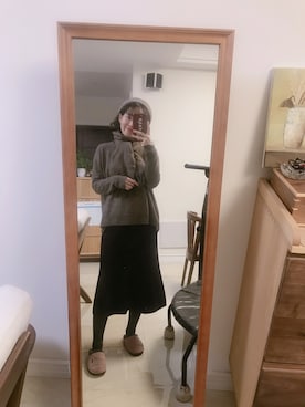 「JOSEPH ABBOUD（ジョセフアブード）のアイテム」を使った、-徐小栗-さん（レディース・160cm）の冬コーディネート