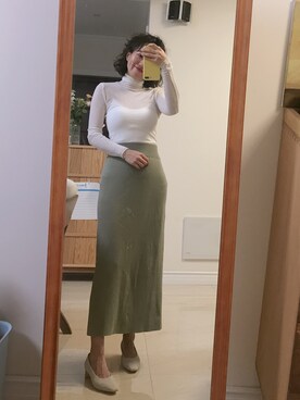 「Midnightのアイテム」を使った、-徐小栗-さん（レディース・160cm）の春コーディネート