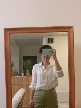 「Midnightのアイテム」を使った、-徐小栗-さん（レディース・160cm）の夏コーディネート