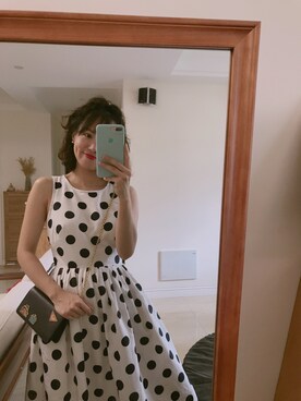 「J.CREW（ジェイクルー）のアイテム（ワンピース/ドレス）」を使った、-徐小栗-さん（レディース・160cm）の夏コーディネート