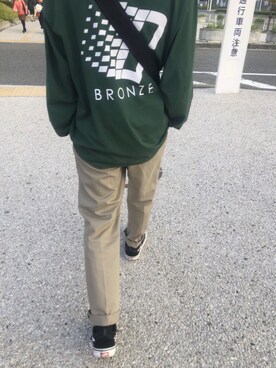 「BRONZE 56K」｜おもちさん（メンズ・171cm）の春コーディネート