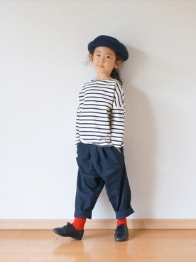 「pongee（ポンジー）のアイテム」を使った、pongeeさん（キッズ・110cm）の冬コーディネート