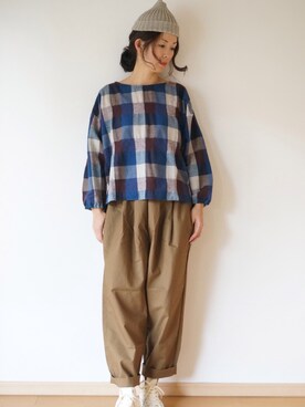 「pongee（ポンジー）のアイテム」を使った、pongeeさん（レディース・170cm）の冬コーディネート