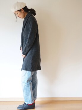 「pongee（ポンジー）のアイテム」を使った、pongeeさん（レディース・170cm）の冬コーディネート