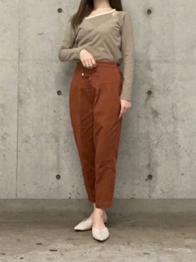 「変形トップス」｜kicuri / キクリさん（レディース・155cm）の春コーディネート
