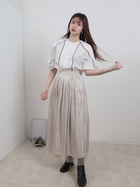 「kicuri（キクリ）のアイテム」を使った、kicuri / キクリさん（レディース・155cm）の夏コーディネート