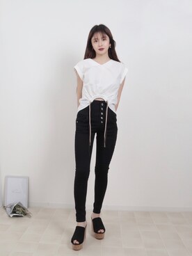 「kicuri（キクリ）のアイテム」を使った、kicuri / キクリさん（レディース・155cm）の夏コーディネート