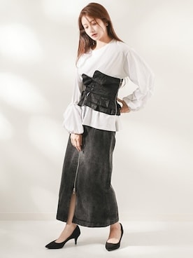 「kicuri（キクリ）のアイテム」を使った、kicuri / キクリさん（レディース・155cm）の夏コーディネート