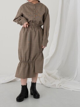 「kicuri（キクリ）のアイテム」を使った、kicuri / キクリさん（レディース・155cm）の秋コーディネート