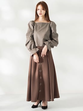 「kicuri（キクリ）のアイテム」を使った、kicuri / キクリさん（レディース・155cm）の秋コーディネート