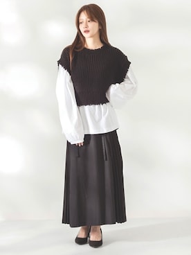 「kicuri（キクリ）のアイテム」を使った、kicuri / キクリさん（レディース・155cm）の秋コーディネート