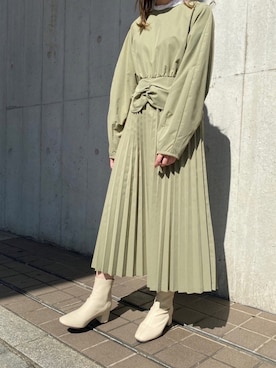 「kicuri（キクリ）のアイテム」を使った、kicuri / キクリさん（レディース・155cm）の秋コーディネート