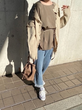 「kicuri（キクリ）のアイテム」を使った、kicuri / キクリさん（レディース・155cm）の秋コーディネート