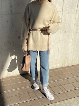 「kicuri（キクリ）のアイテム」を使った、kicuri / キクリさん（レディース・155cm）の秋コーディネート