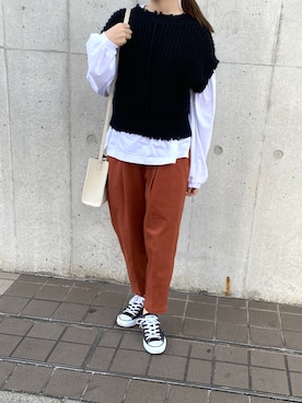 「kicuri（キクリ）のアイテム」を使った、kicuri / キクリさん（レディース・155cm）の秋コーディネート