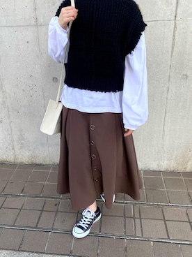 「kicuri（キクリ）のアイテム」を使った、kicuri / キクリさん（レディース・155cm）の秋コーディネート