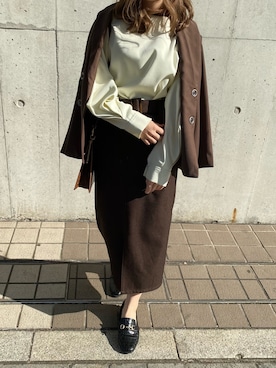 「kicuri（キクリ）のアイテム」を使った、kicuri / キクリさん（レディース・155cm）の秋コーディネート