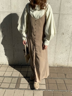 「kicuri（キクリ）のアイテム」を使った、kicuri / キクリさん（レディース・155cm）の秋コーディネート