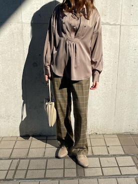 「くすみカラー」｜kicuri / キクリさん（レディース・155cm）の秋コーディネート