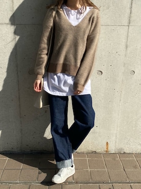 「kicuri（キクリ）のアイテム」を使った、kicuri / キクリさん（レディース・155cm）の冬コーディネート