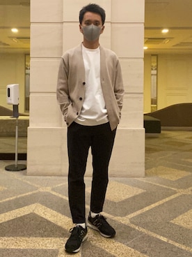 「ユナイテッドアローズ」｜「アイテム（スラックス）」を使った、ヒナミさん（メンズ・165cm）の夏コーディネート