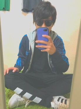 「Rodeo Crowns（ロデオクラウンズ）のアイテム（Tシャツ/カットソー）」を使った、Rさん（メンズ・168cm）の秋コーディネート