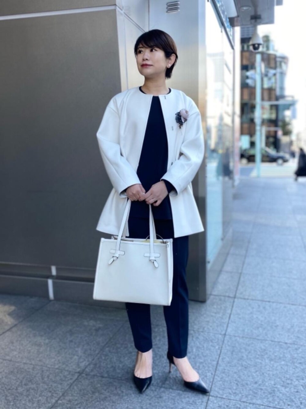 UNITED ARROWS＞SPONGY サイド パールモチーフ ブラウス B †を使った